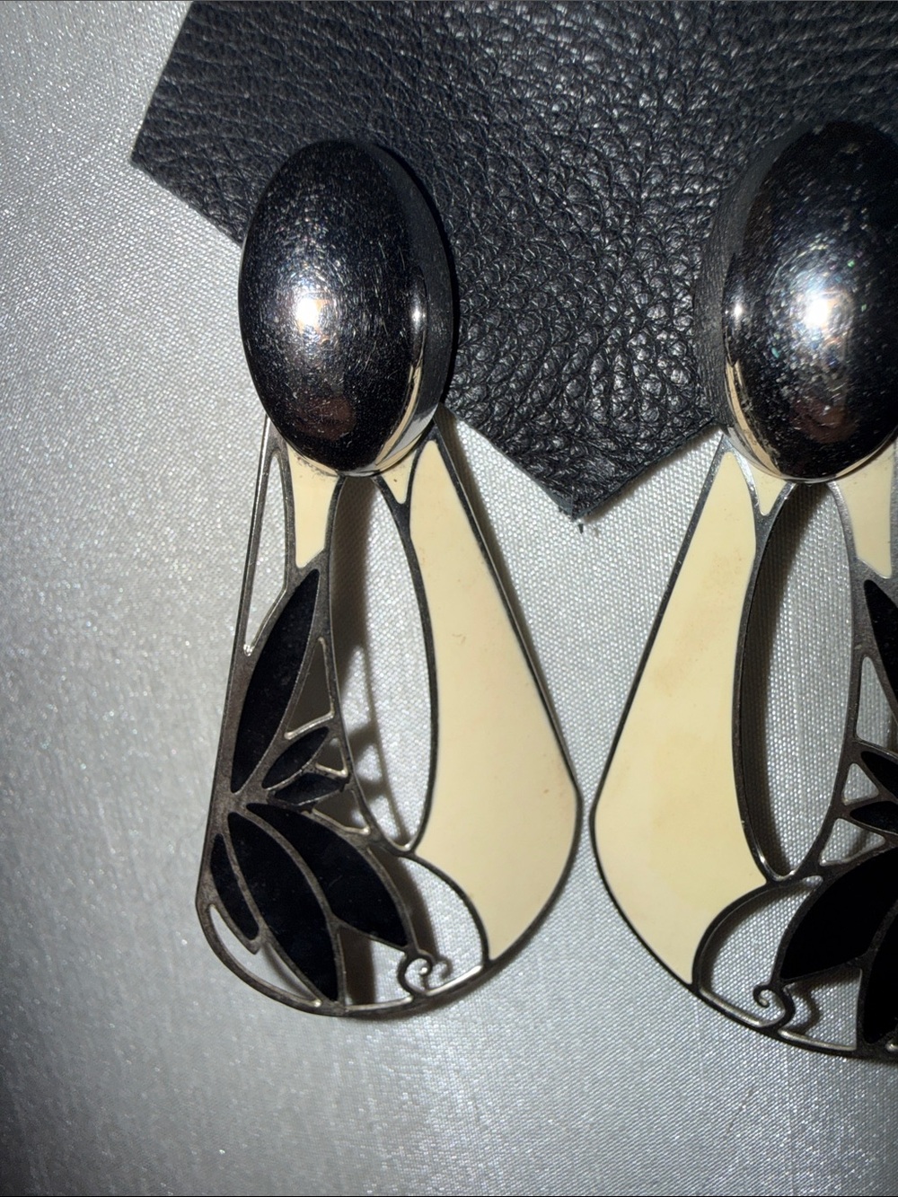 Silver-Tone Floral Cutout Drop Earrings - Women Jewelry - Picture 4 of 5